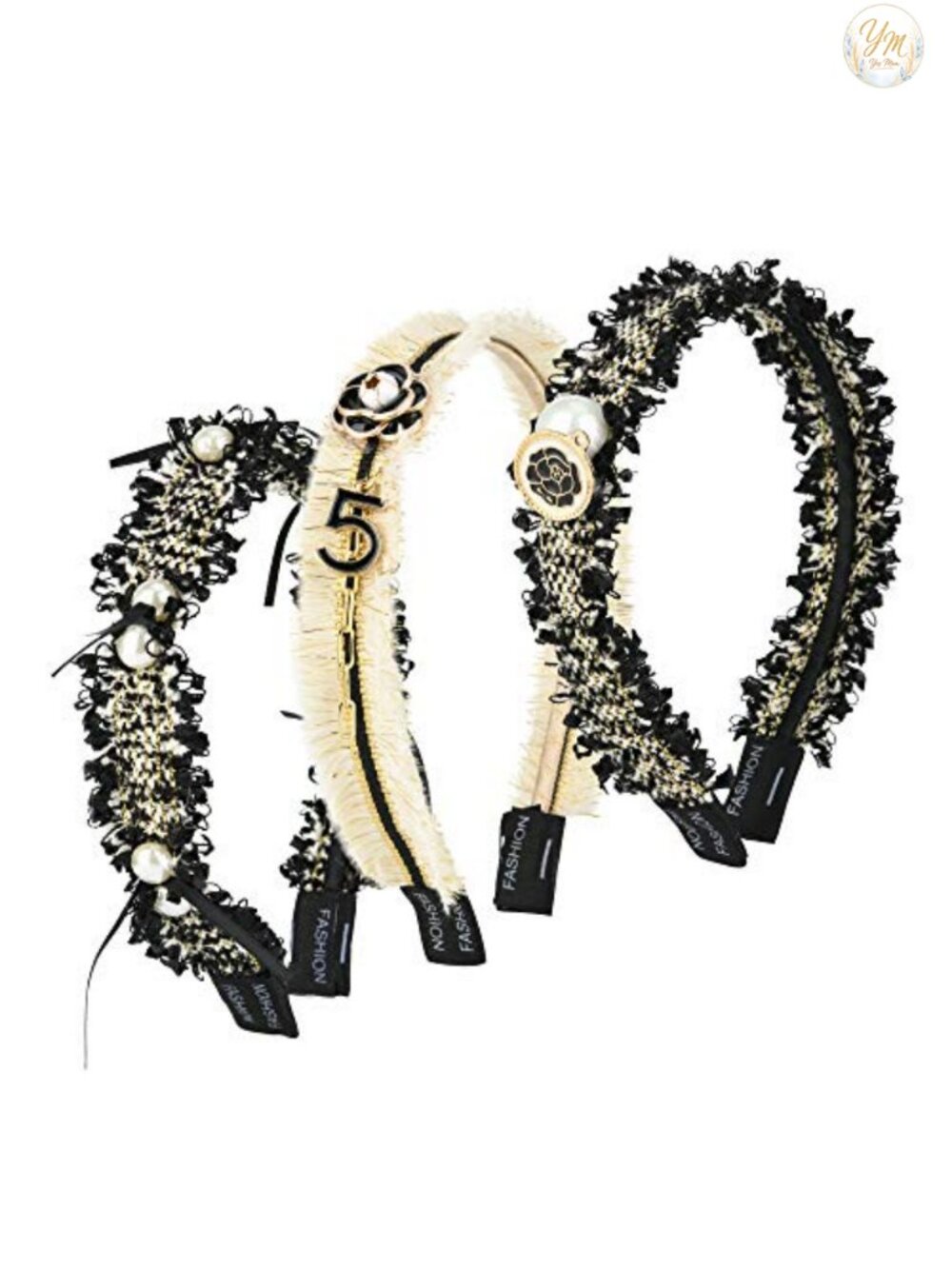 Pearl Headband Jeweled Designer Beads Decorative Hair Accessory